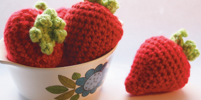 How to make crochet strawberries!