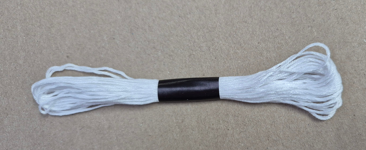 Embroidery Thread White