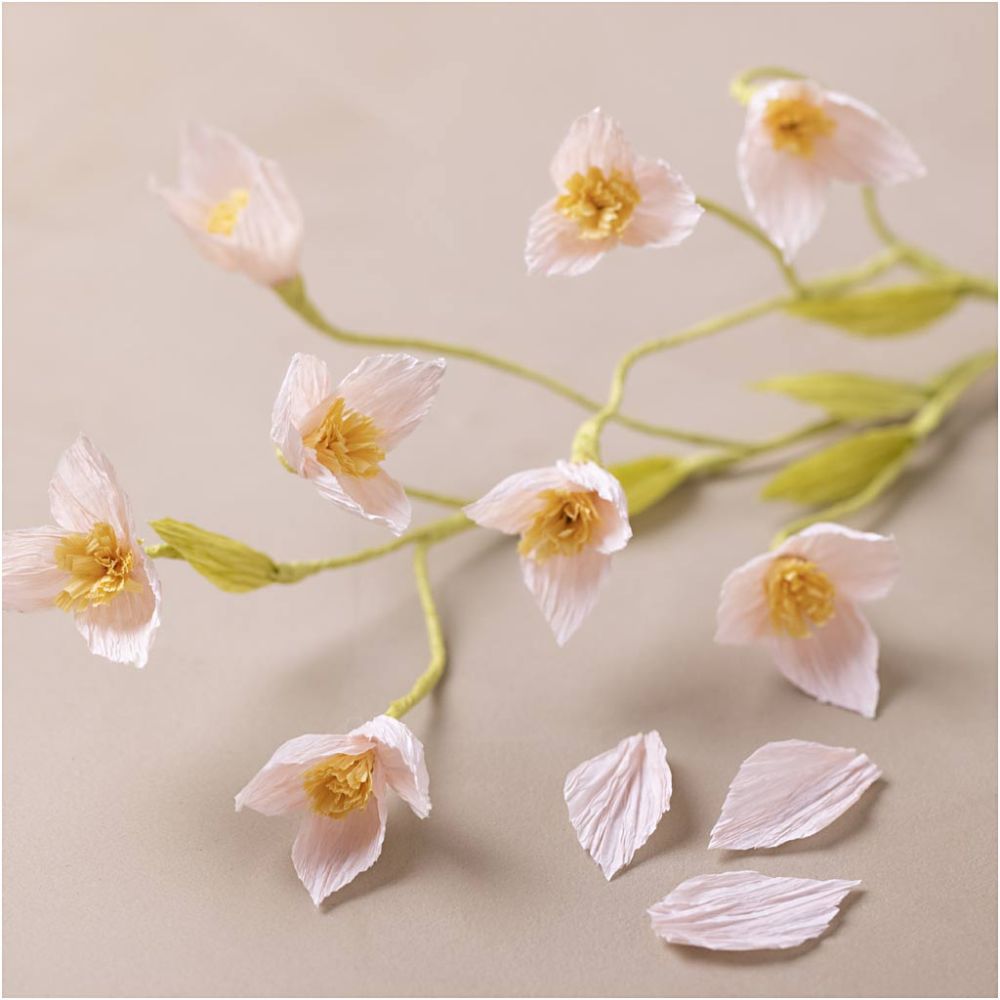 Mini Crepe Paper Cherry Branch Craft Kit