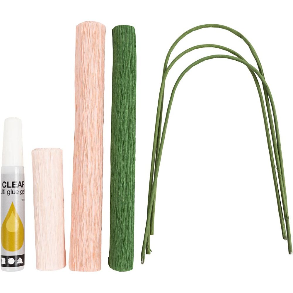 Mini Crepe Paper Carnations Craft Kit