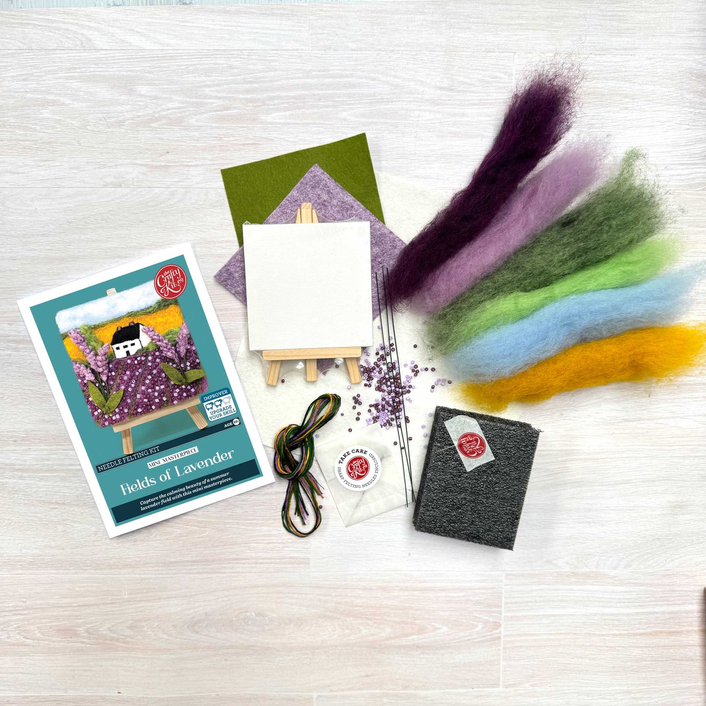 Mini Masterpiece: Fields of Lavender Needle Felting Kit