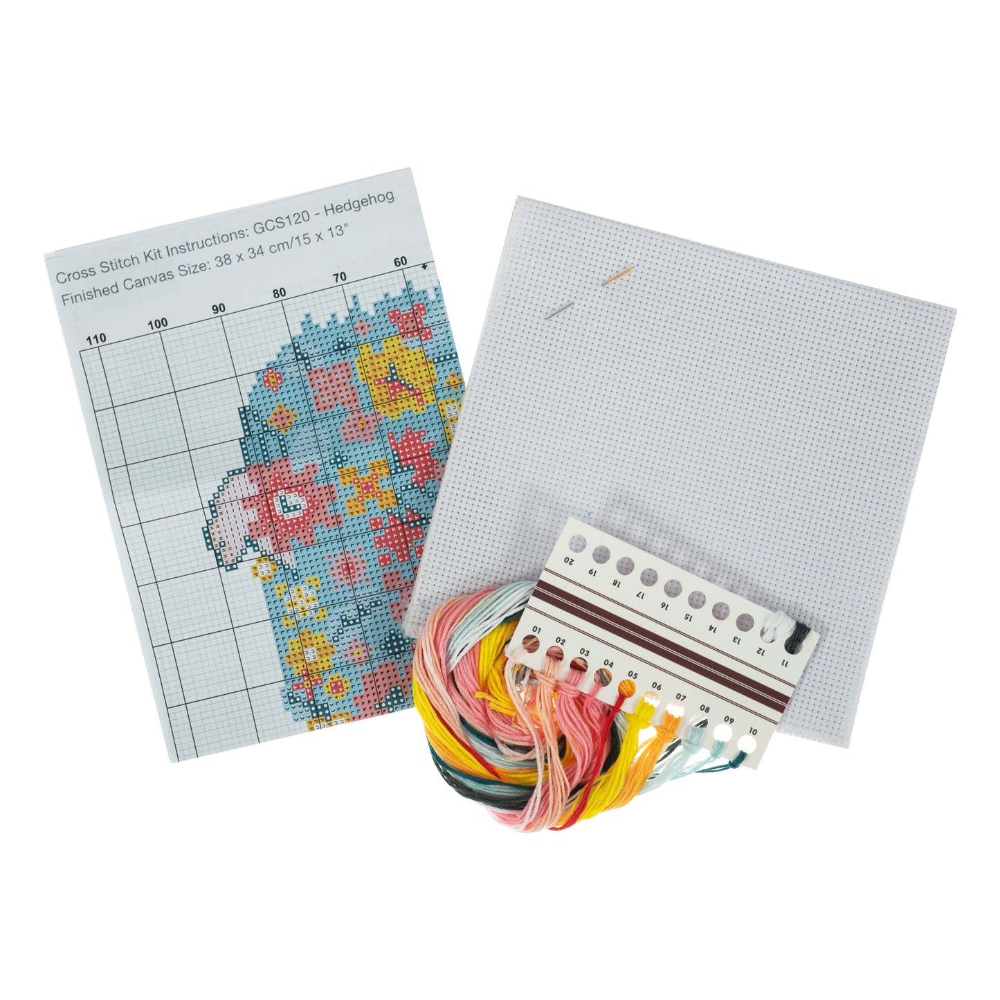 Trimits Stitch your Own Hedgehog Large Cross Stitch Craft Kit