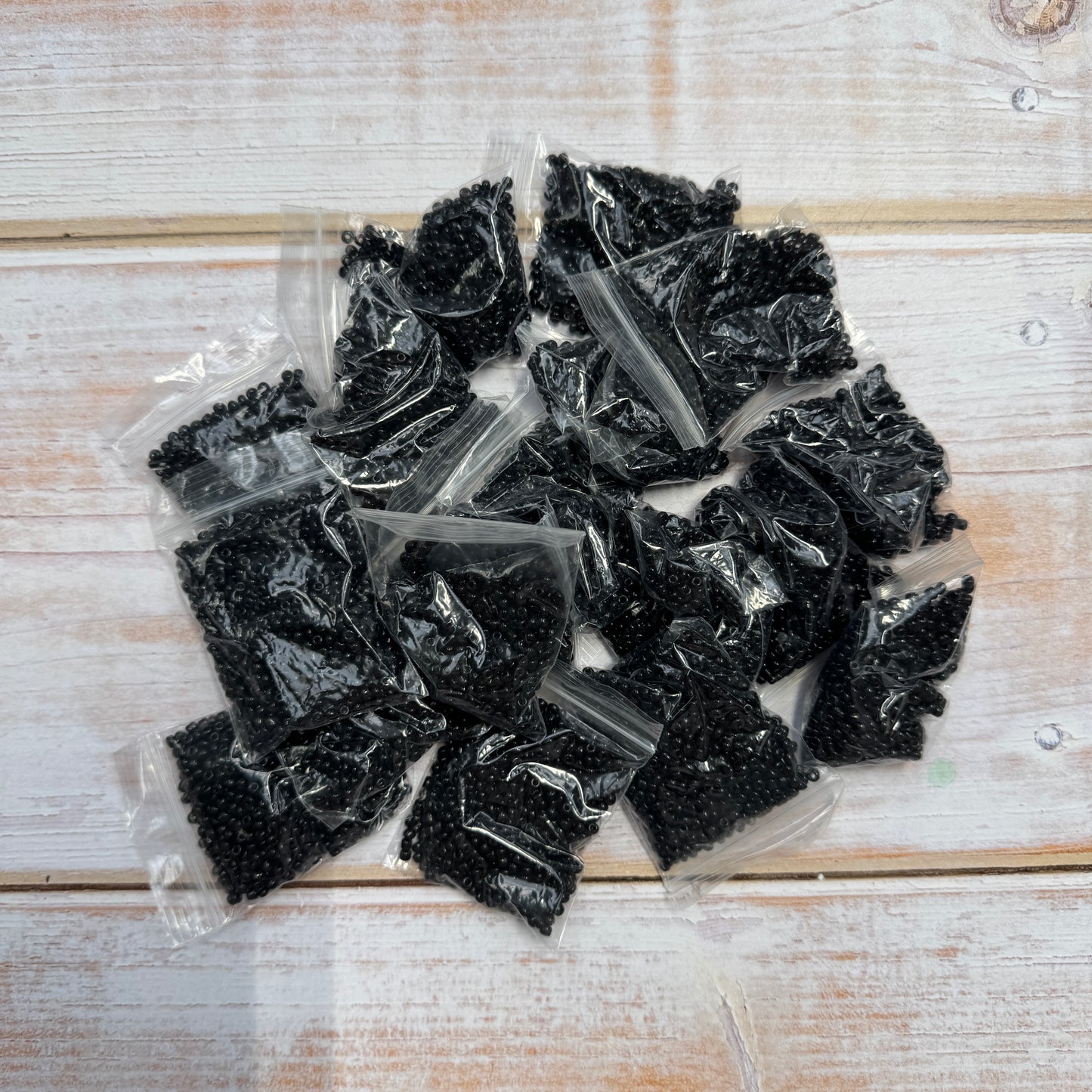 Small Black Seed Beads Pack (400g)