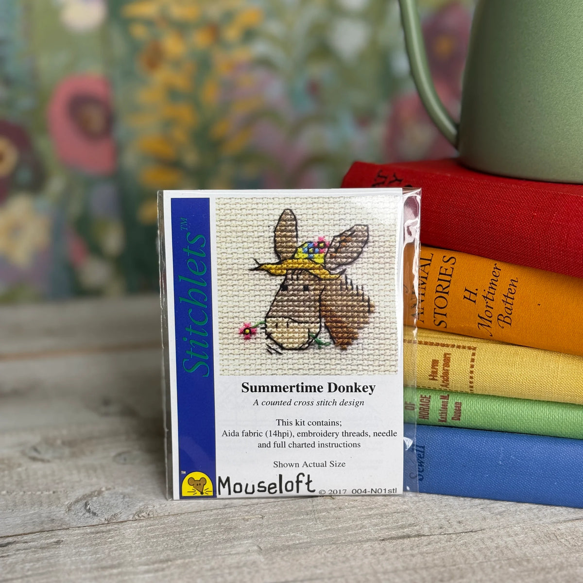 ML Stitchlets Summertime Donkey Mini Cross Stitch Kit