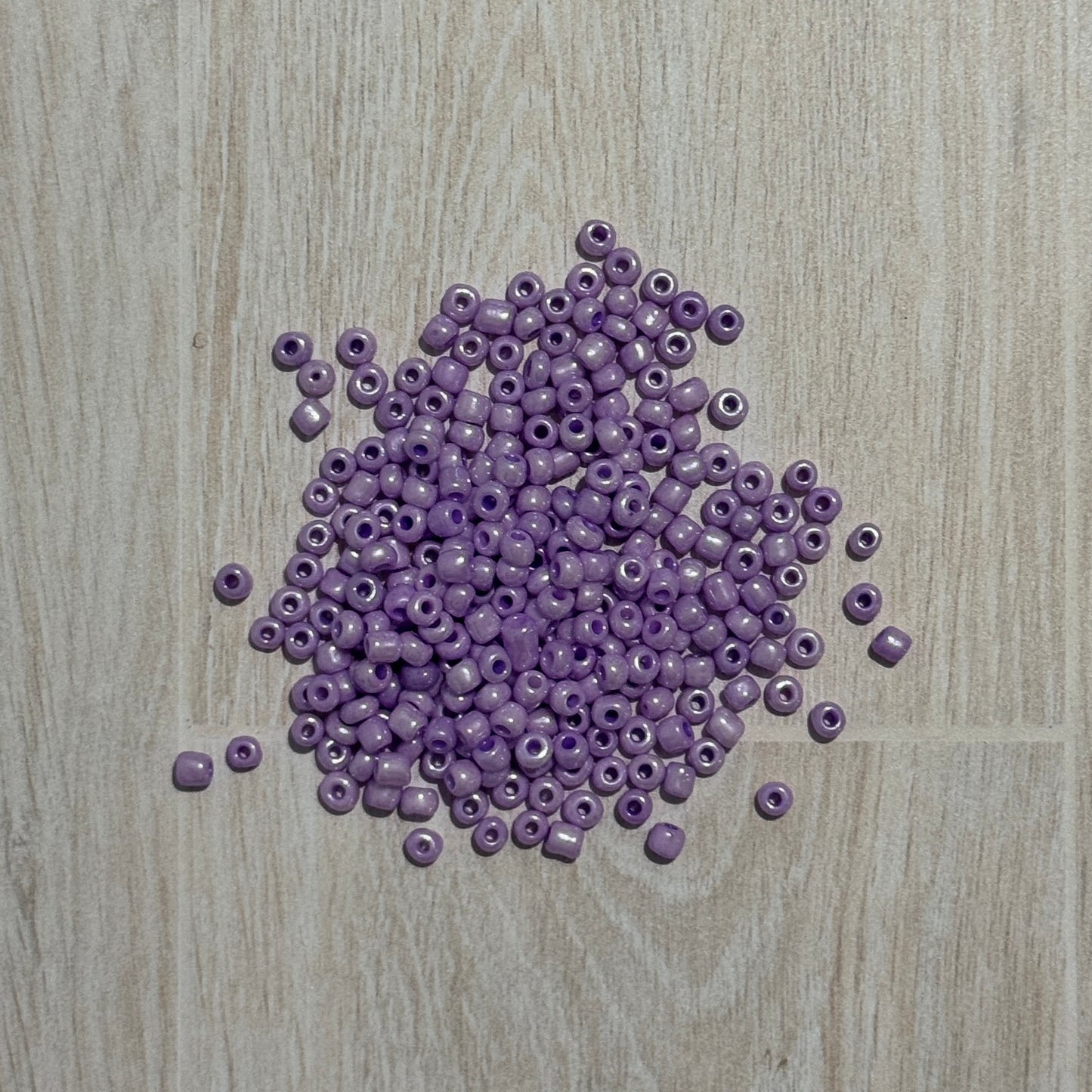 Large Lilac Metallic Seed Beads