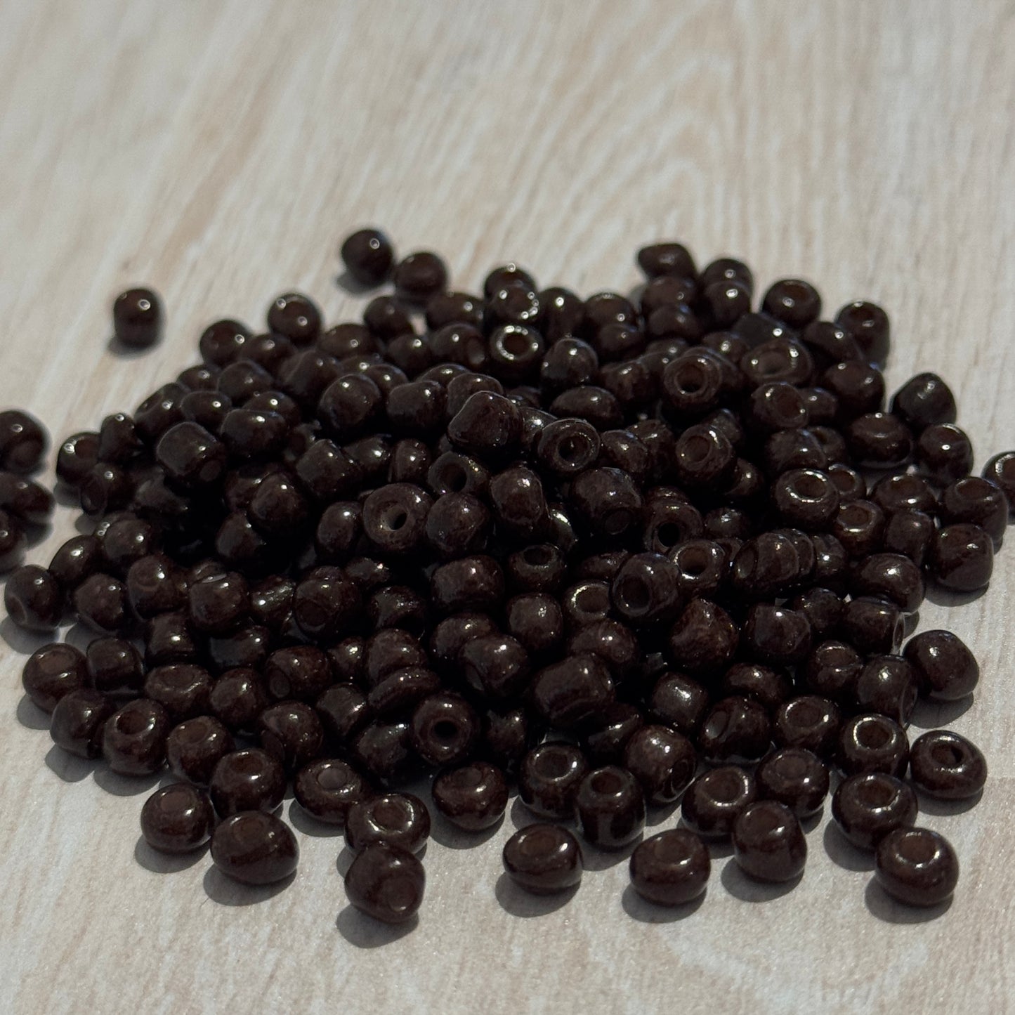 Large Dark Brown Seed Beads