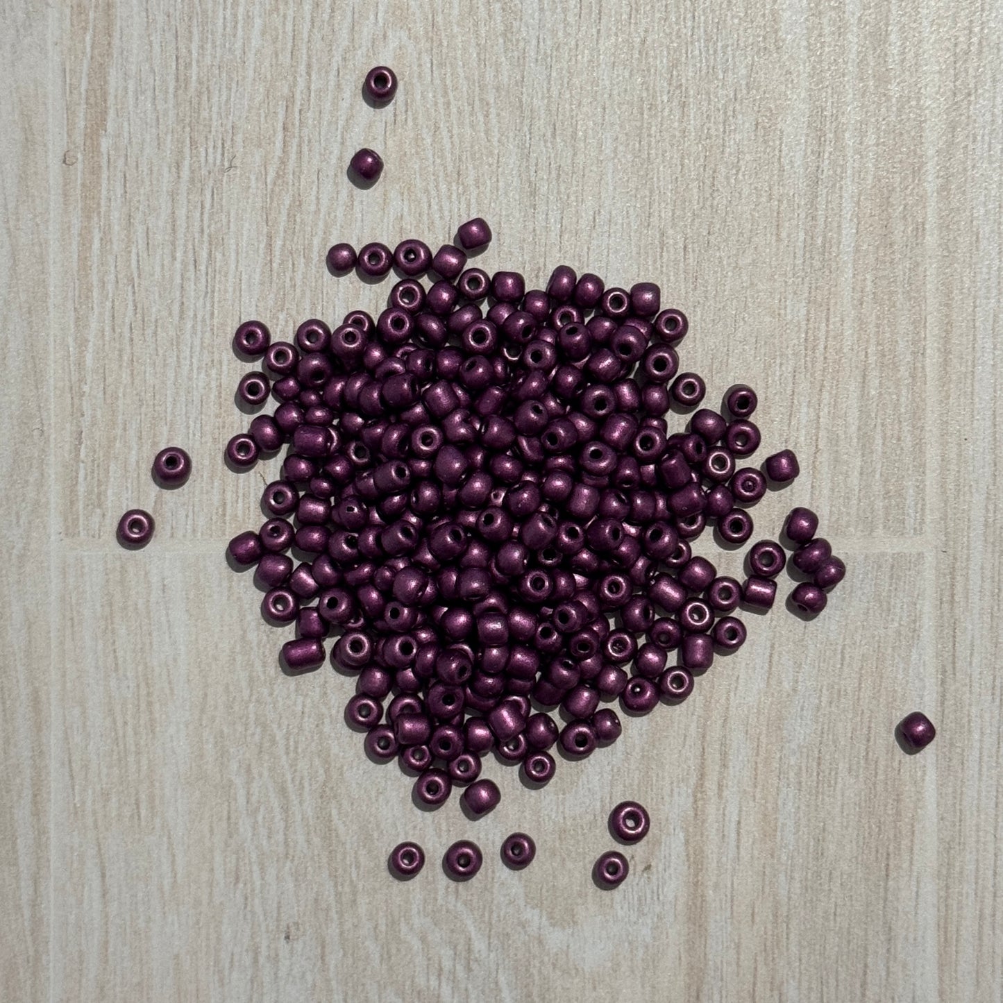 Large Purple Metallic Seed Beads