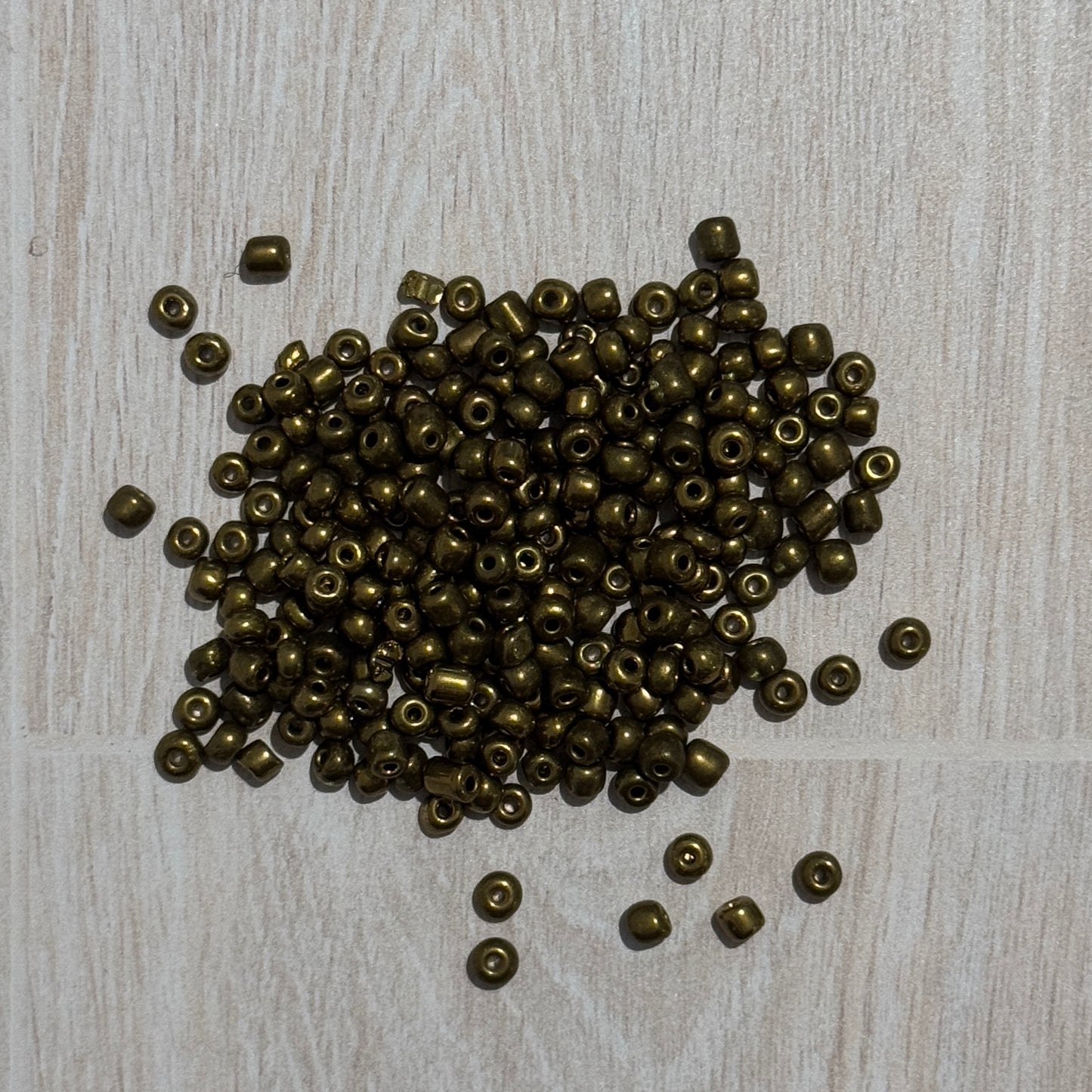 Large Gold Metallic Seed Beads