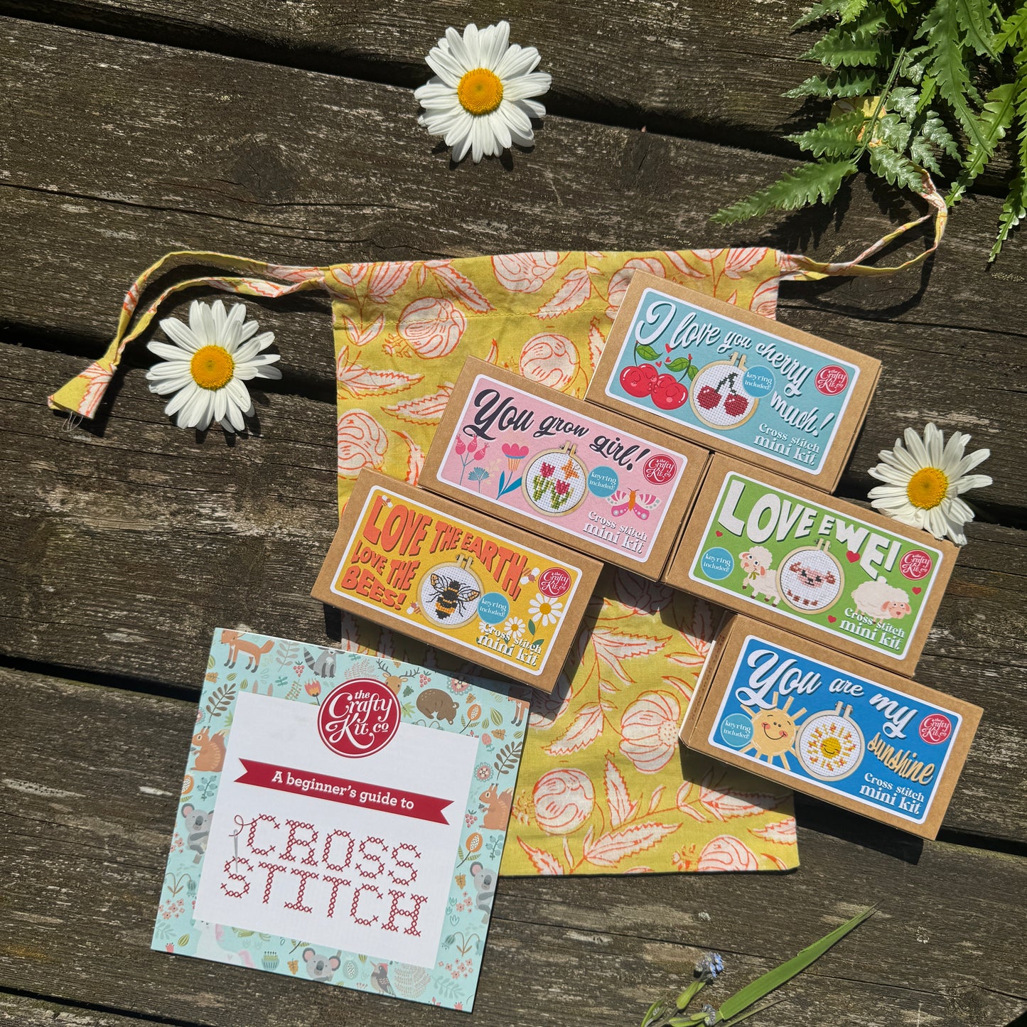 Summer Starter Collection ~ 5 Mini Matchbox Cross Stitch Kits