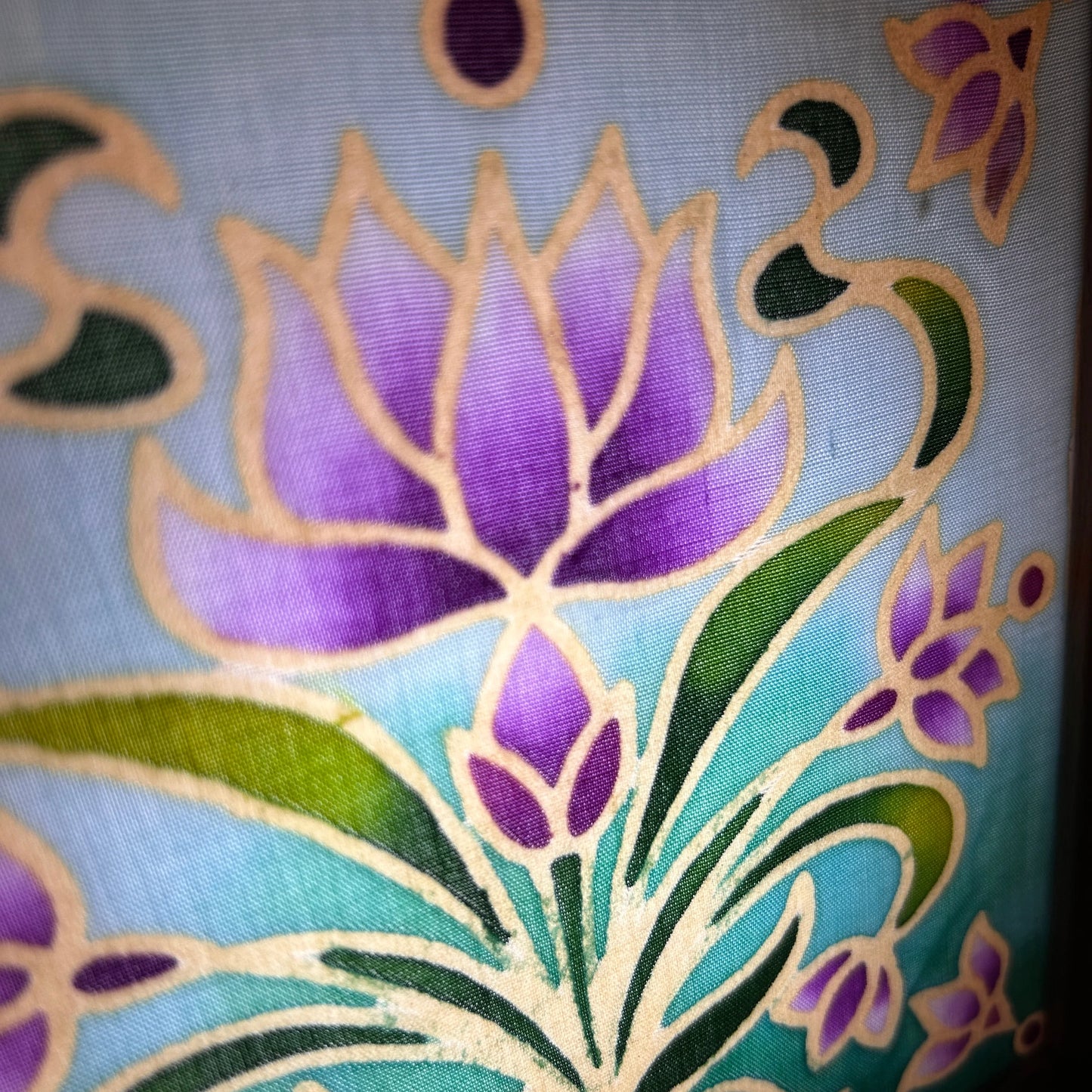 Night Lotus - Batik Lamp Kit