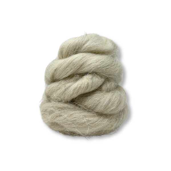 Felting Wool - Light Grey Swaledale Top