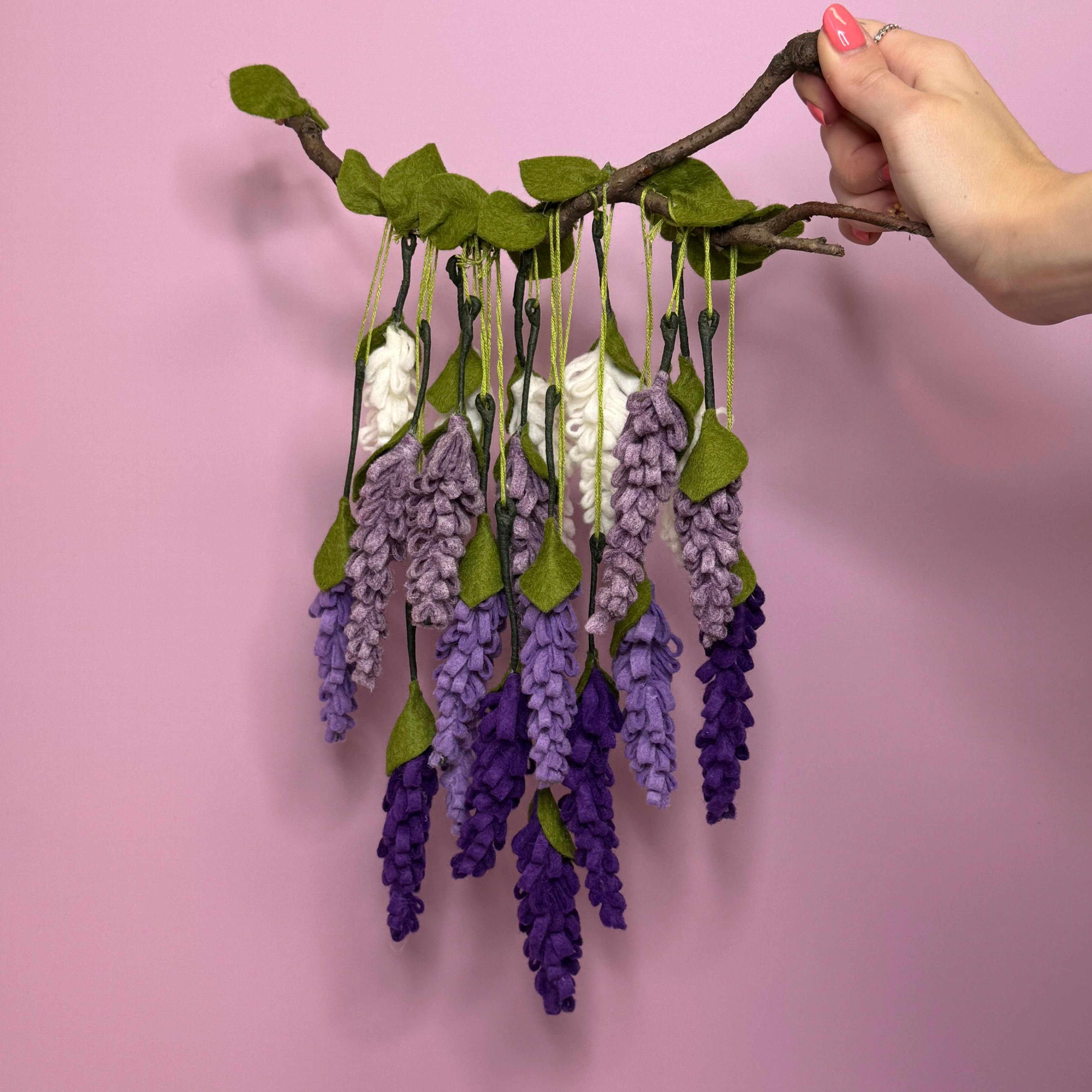 Felt Wisteria Flower Craft Kit The Crafty Kit Company felt-wisteria-flower-craft-kit-the-crafty-kit-company