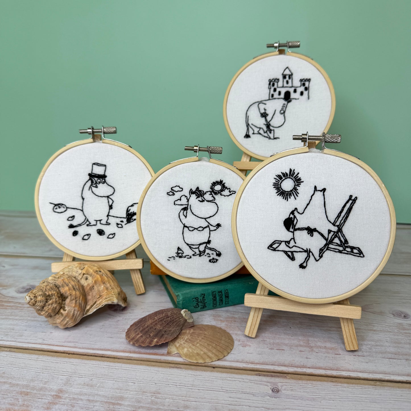 Moominpappa's Seashell Discovery Mini Embroidery Kit