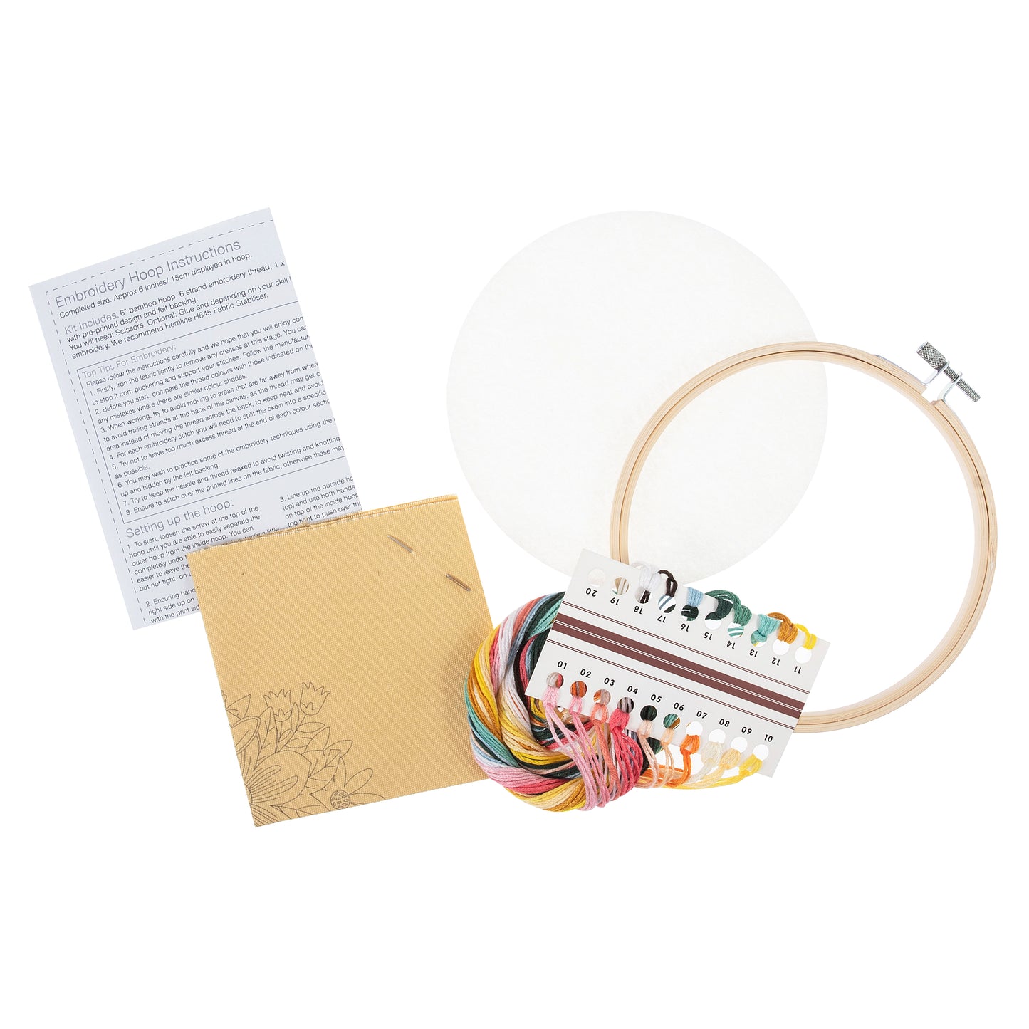 Trimits Buzzy Bee Embroidery Hoop Craft Kit