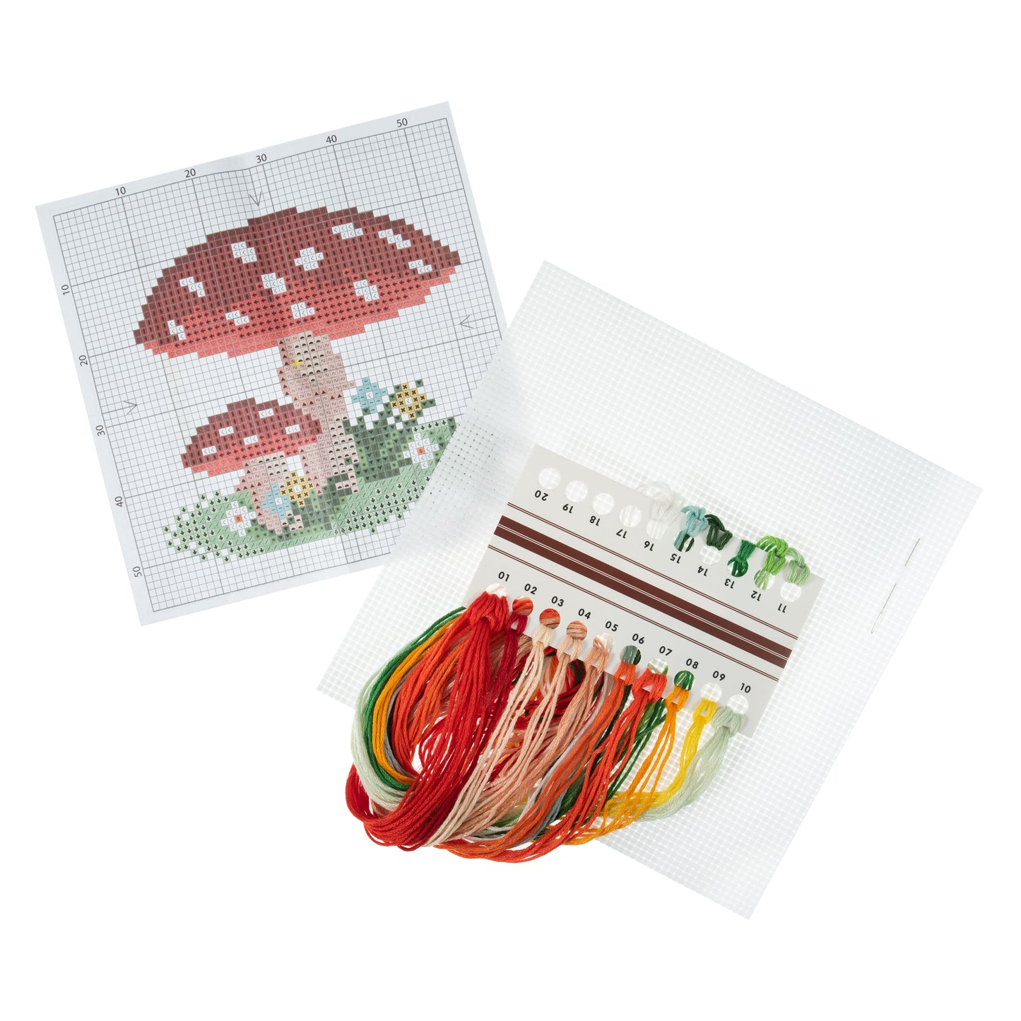 Trimits Stitch your Own Toadstool Cross Stitch Craft Kit