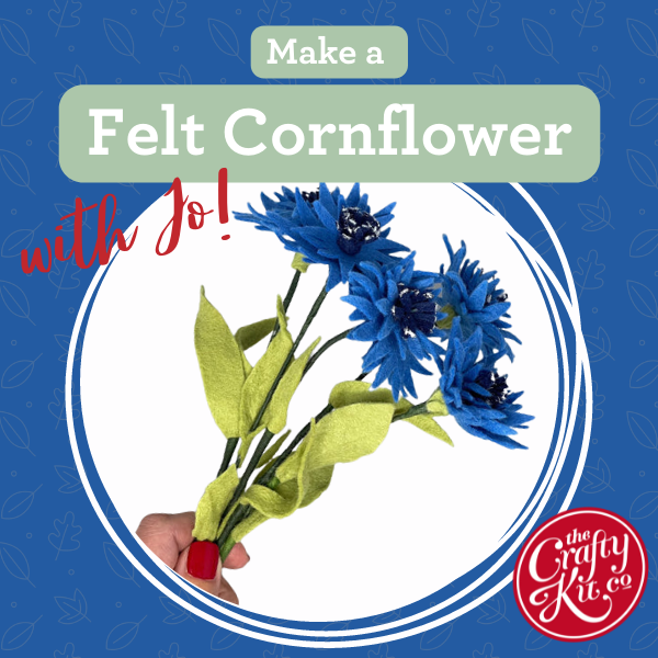 Make a Felt Cornflower!