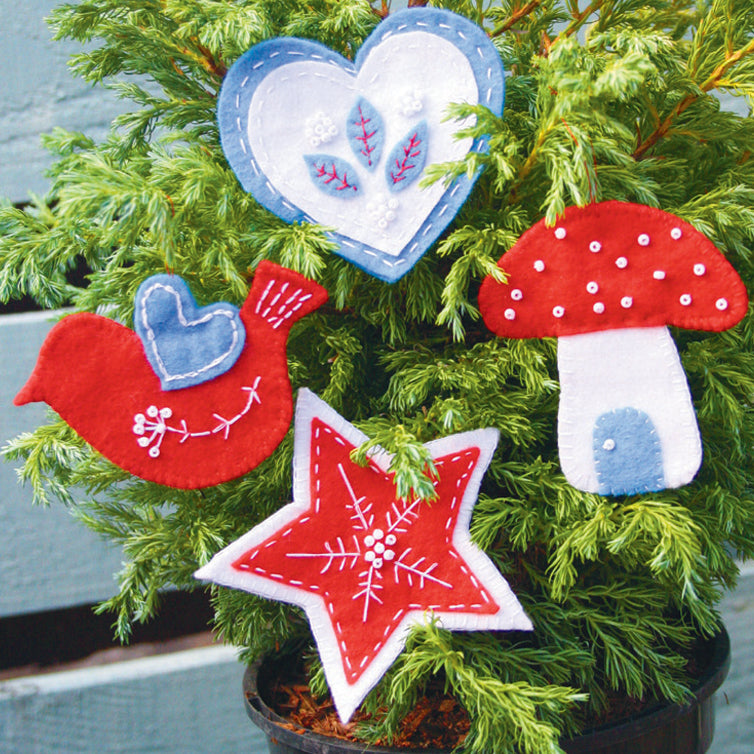 How to make your own Christmas felt decorations