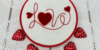 Craft with Love: Make Your Own Valentine Love Hoop