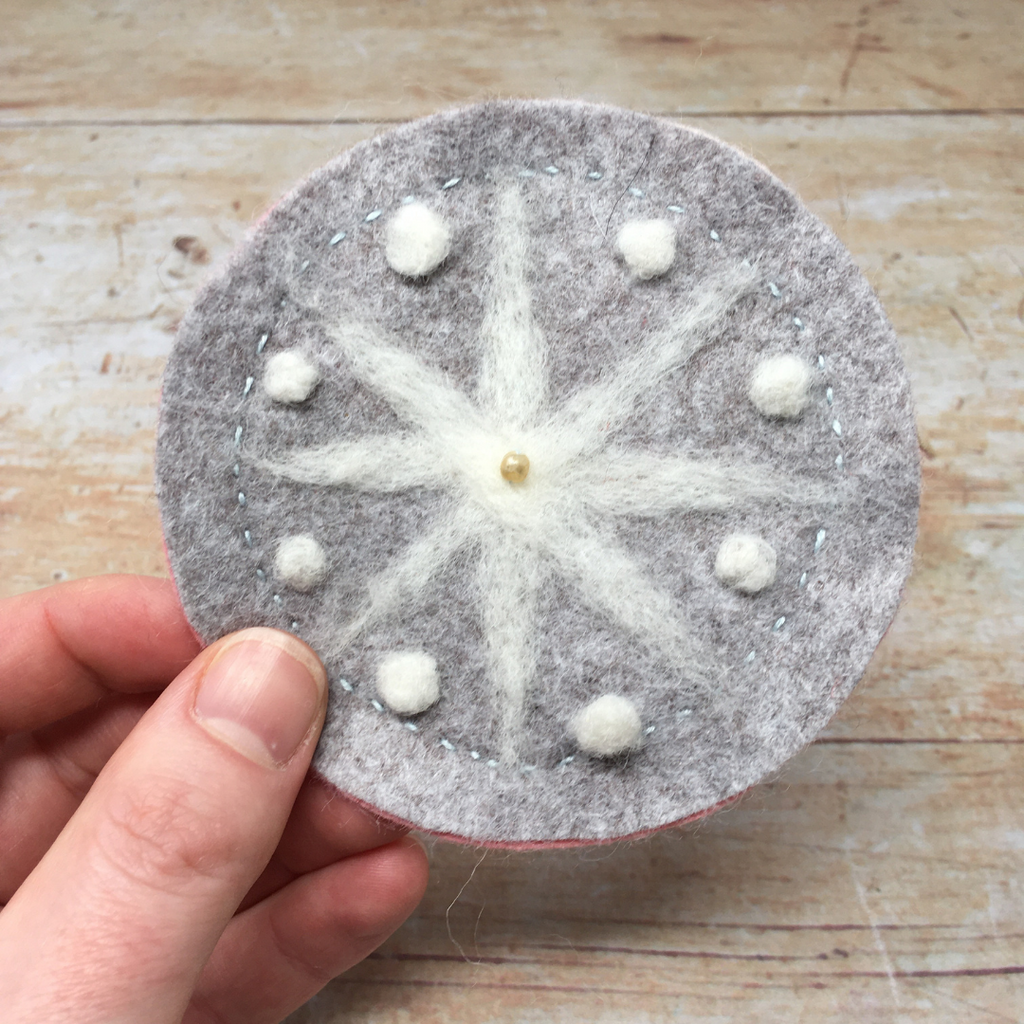 How to make your own festive felt coasters