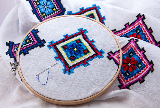 How to Cross Stitch on Fabric That's NOT Aida!