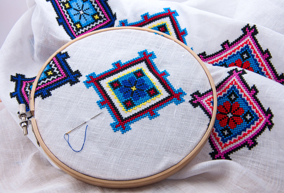 How to Cross Stitch on Fabric That's NOT Aida!