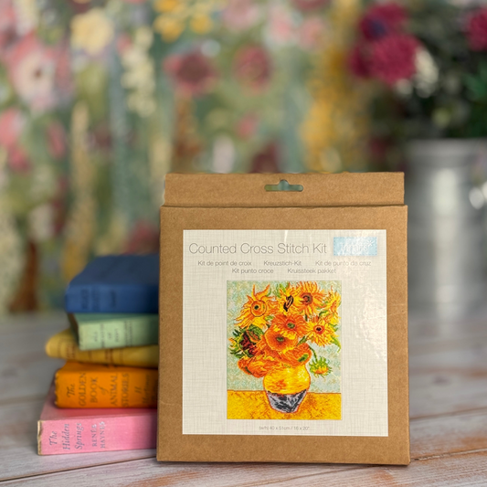 Trimits Van Gogh Sunflowers Cross Stitch Craft Kit