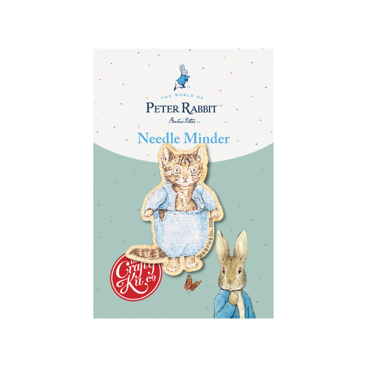Beatrix Potter - Tom Kitten Wooden Needle Minder