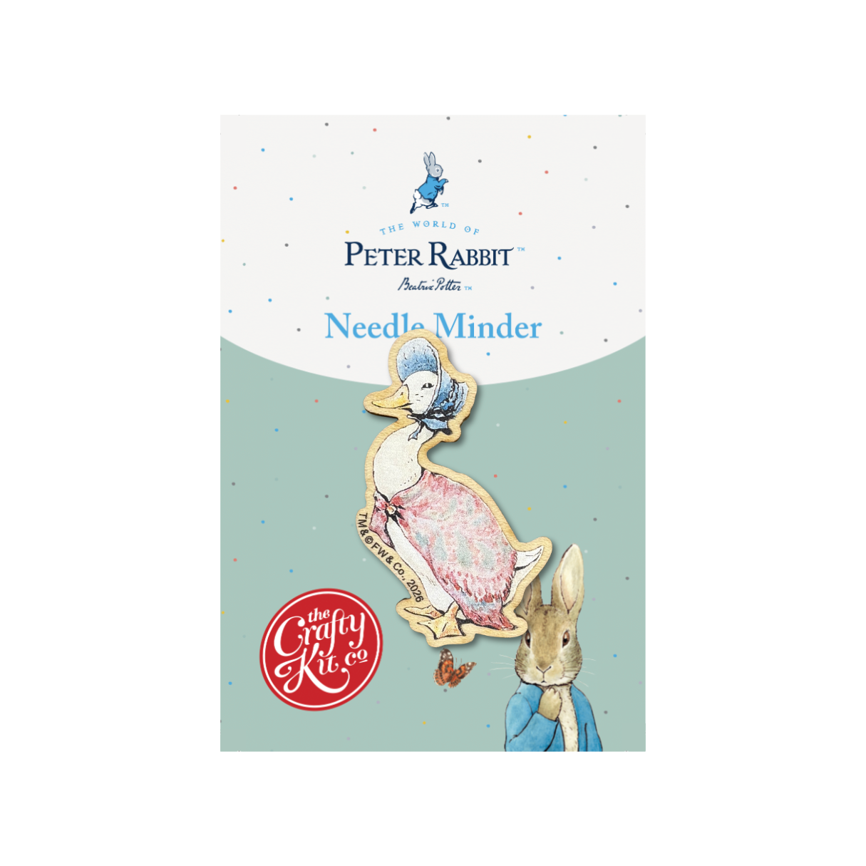 Beatrix Potter - Jemima Puddle-Duck Wooden Needle Minder