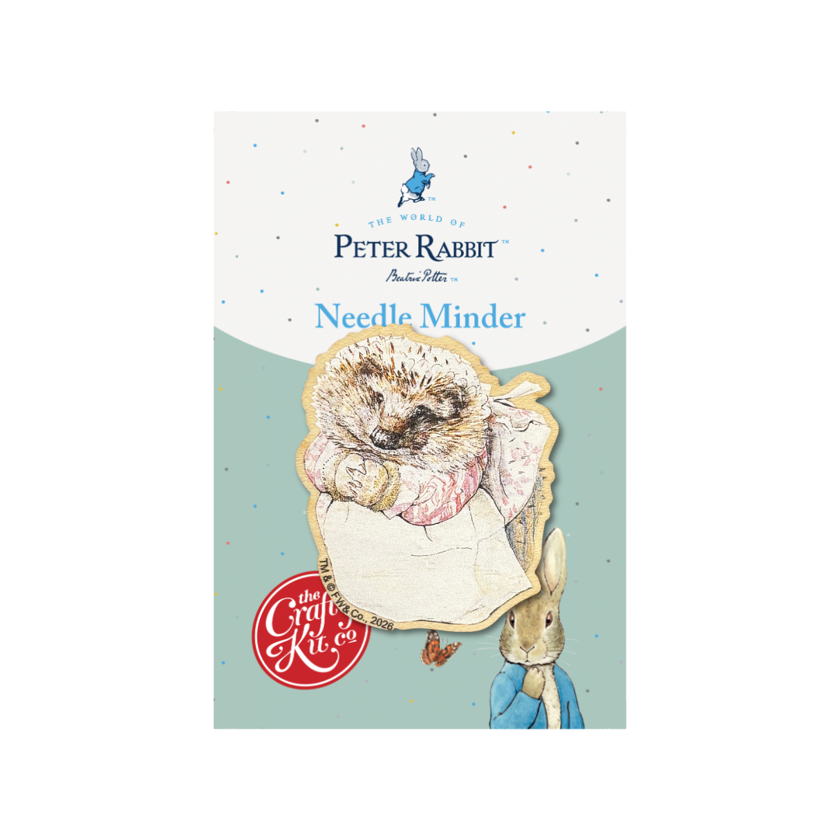 Beatrix Potter - Mrs Tiggy-Winkle Wooden Needle Minder