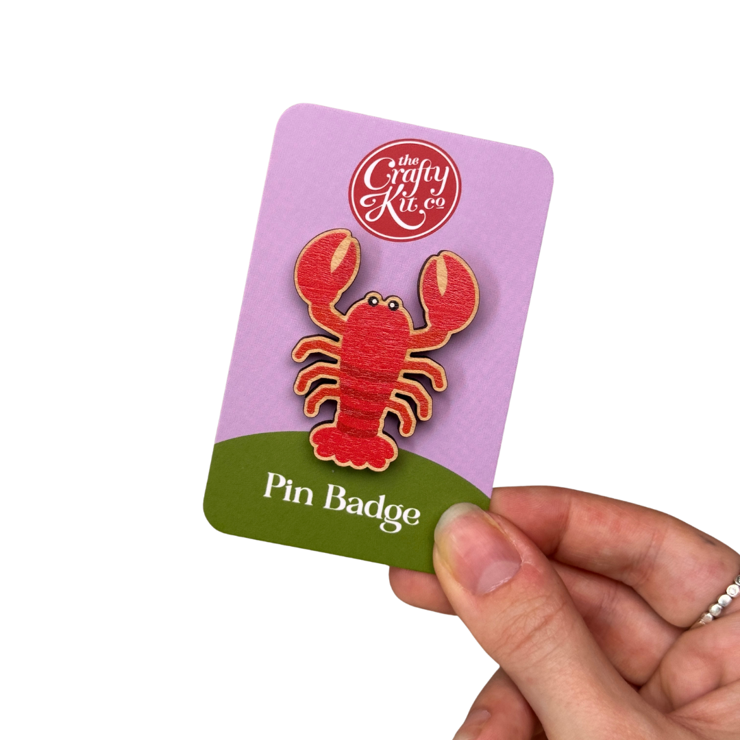 Lobster Pin Badge