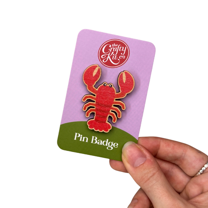 Lobster Pin Badge