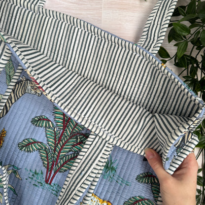 Large Reversible Quilted Tote Bag (No. 3)