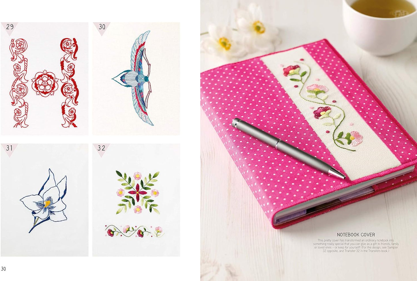 Transfer & Stitch Embroidery Pattern Book