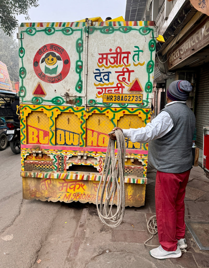 Large Quilted Tote Bag (Navy Patterns with Zip) The Crafty Kit Company
