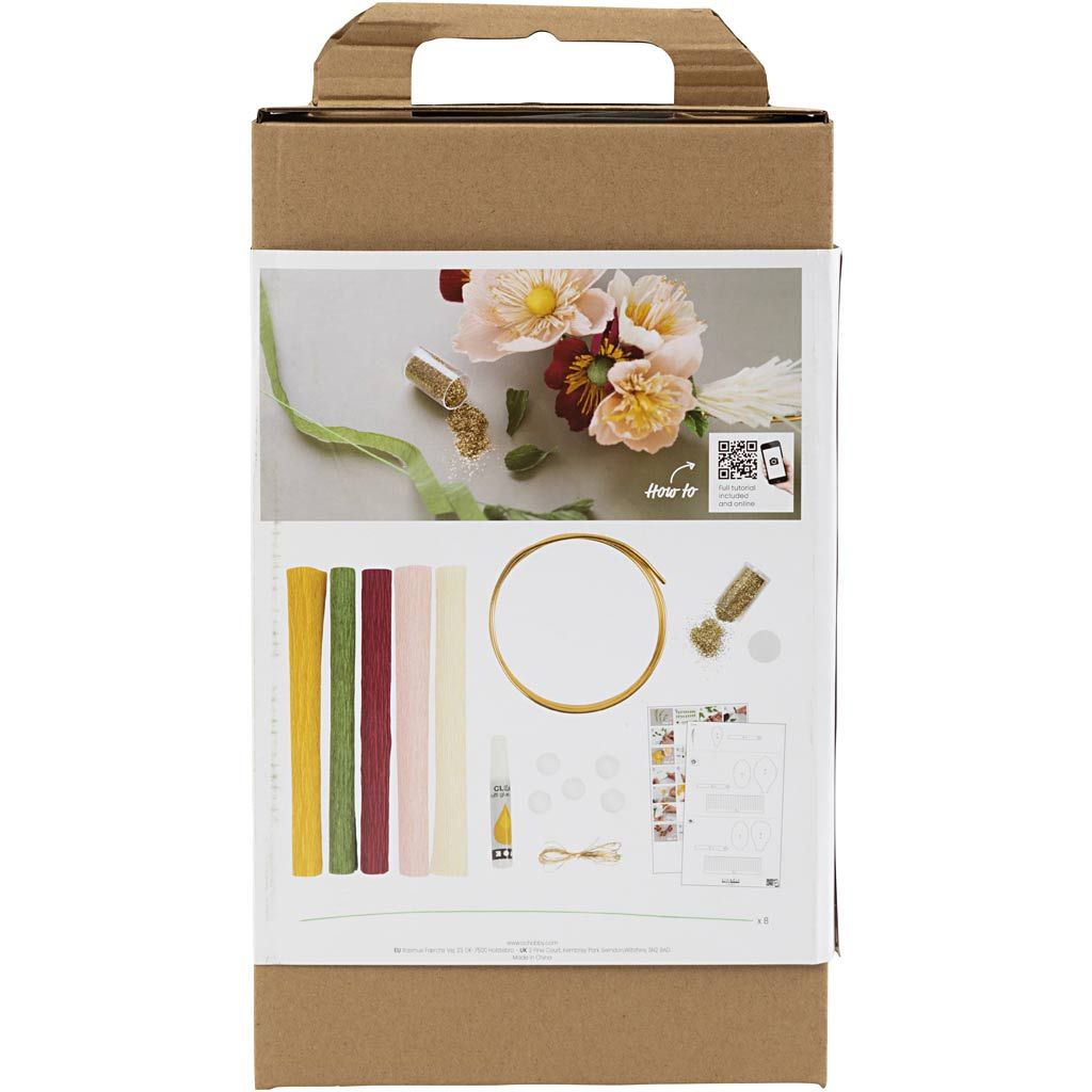 Crepe Paper Wreath Flower Kit