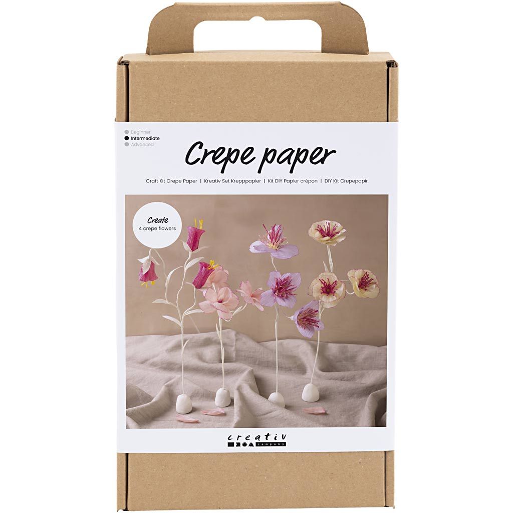Crepe Paper Pastel Flowers Kit