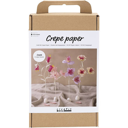 Crepe Paper Pastel Flowers Kit