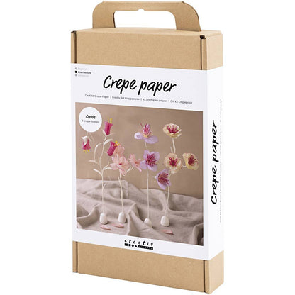 Crepe Paper Pastel Flowers Kit