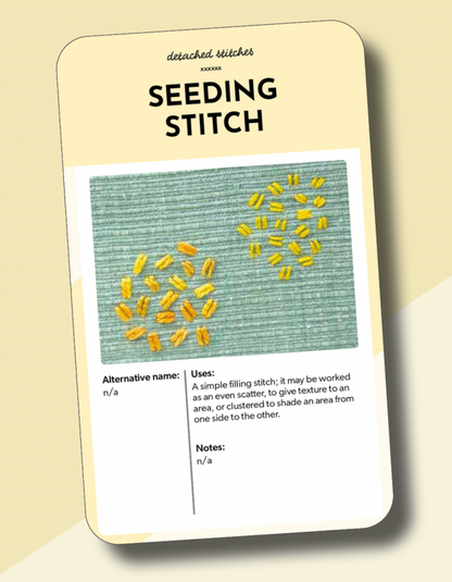 The Essential Embroidery Stitches Card Deck