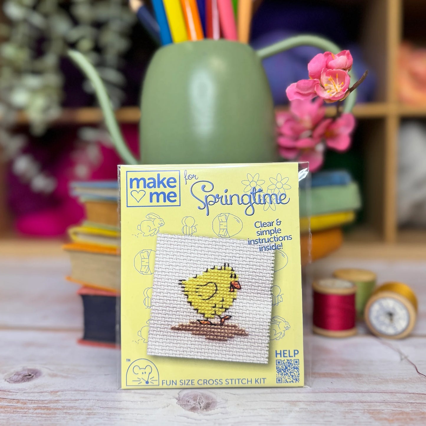 Springtime Chick Mini Cross Stitch Kit