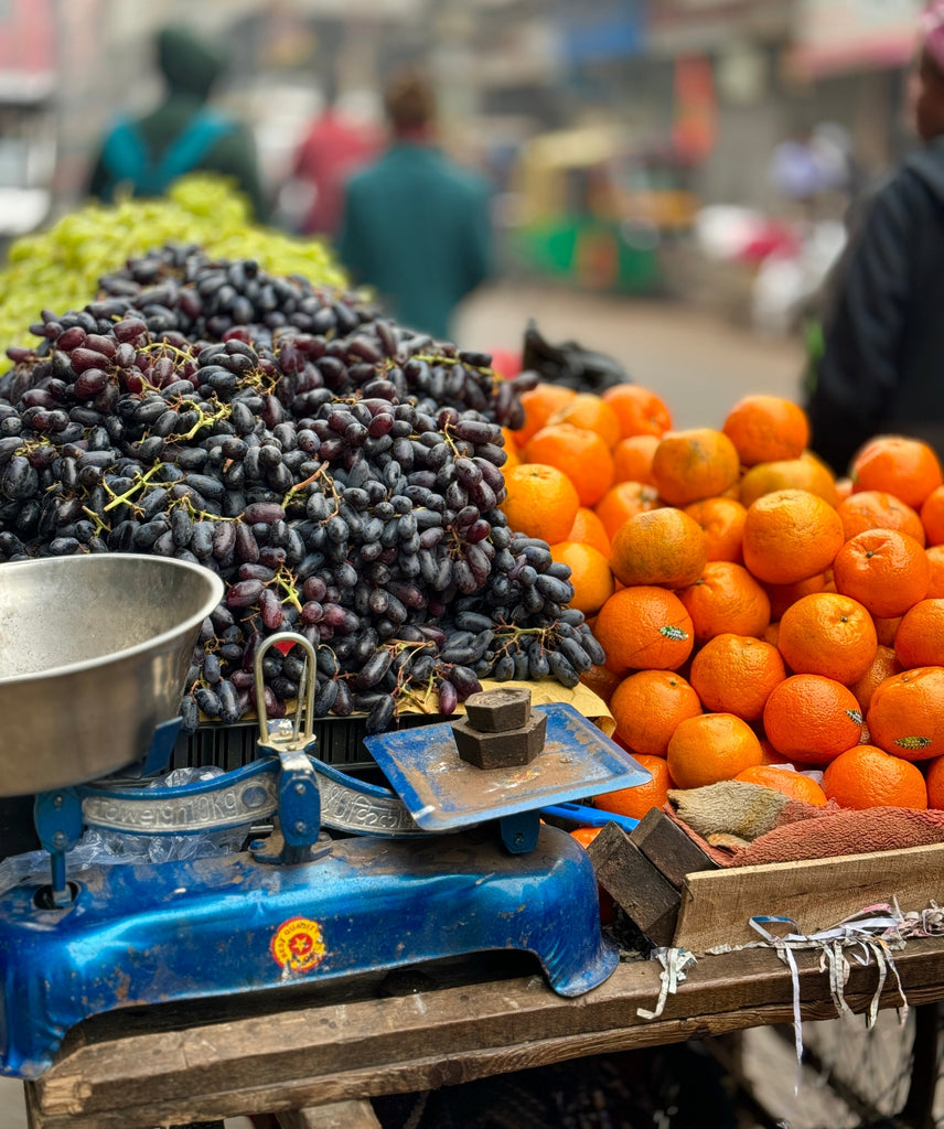 Large Quilted Tote Bag (Navy Patterns with Zip) The Crafty Kit Company