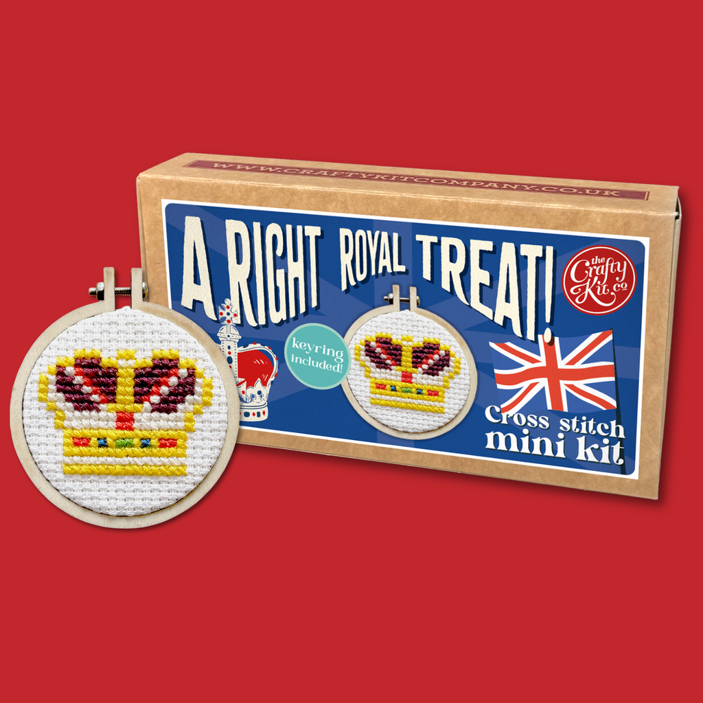 A Right Royal Treat! Mini Matchbox Cross Stitch Kit