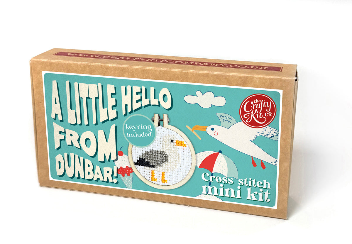 A Little Hello From Dunbar! Mini Matchbox Cross Stitch Kit
