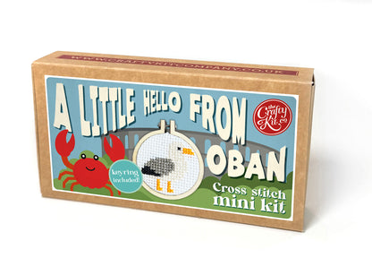 A Little Hello from Oban Mini Matchbox Cross Stitch Kit