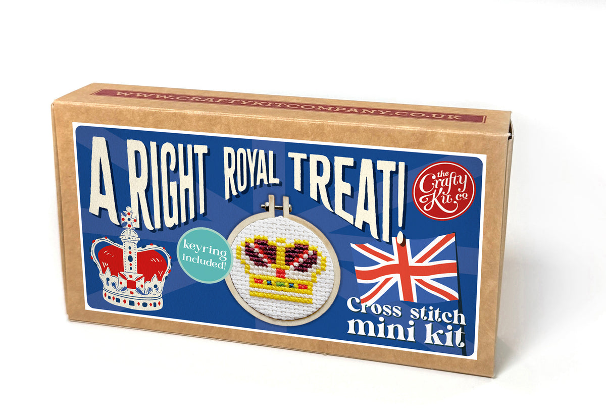 A Right Royal Treat! Mini Matchbox Cross Stitch Kit