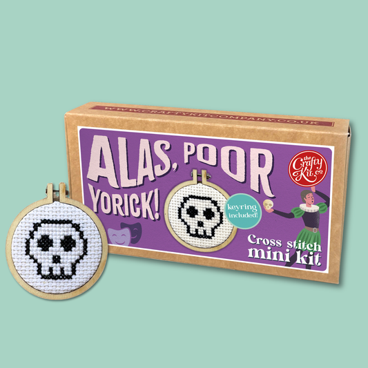 Alas, Poor Yorick! Mini Matchbox Cross Stitch Kit