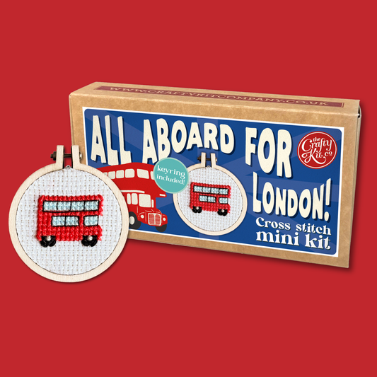 All Aboard for London! Mini Matchbox Cross Stitch Kit