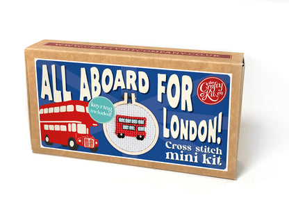 All Aboard for London! Mini Matchbox Cross Stitch Kit