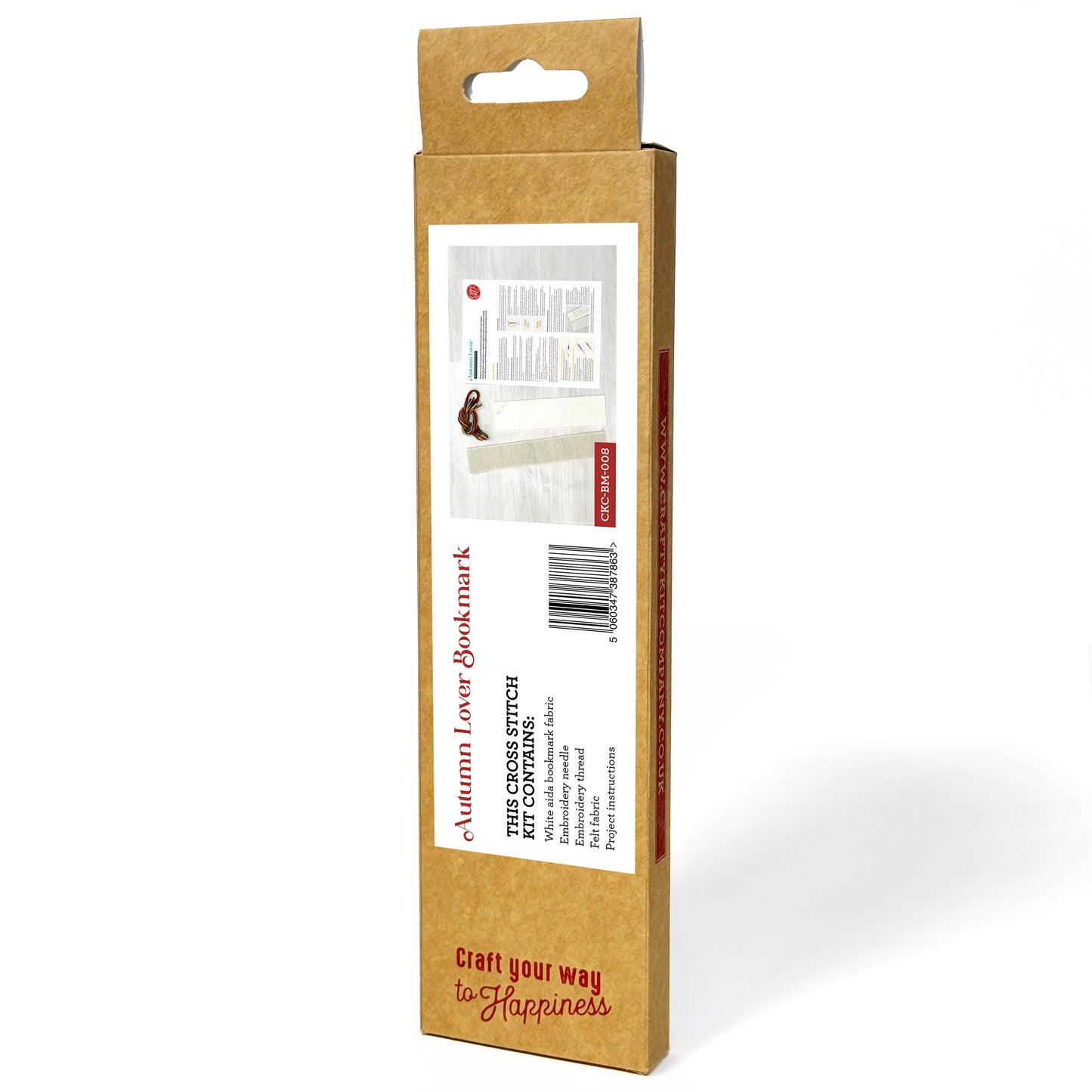 Autumn Lover Cross Stitch Bookmark Kit