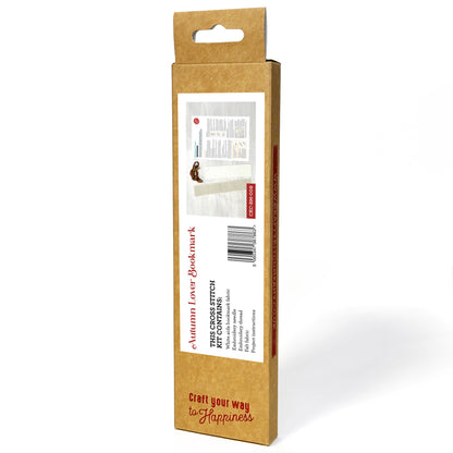 Autumn Lover Cross Stitch Bookmark Kit